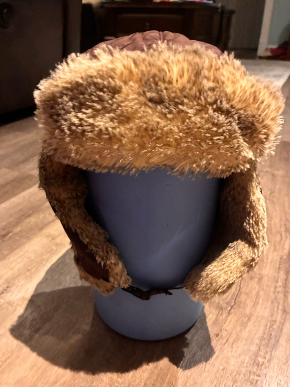 LL Bean Trapper Hat Size L/ XL Brown Primaloft Faux Fur Women’s Winter Bomber